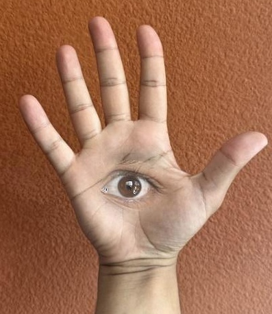 Hand with an eye in the palm